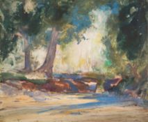 * Cecil Arthur Hunt [1873-1965]- Foxworthy Bridge, Devon:- signed bottom right,