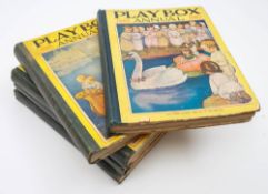PLAYBOX ANNUALS : Five copies, pictorial board, 4to, all plates present, 1915-18 & 1920.
