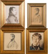 Robert Nightingale [1815-1895]- A portrait of a boy, half-length standing,