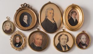 Henry Delouthabon [circa 1800]- A miniature portrait of Charles Marotte [b.