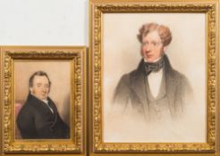 English School Circa 1840- A portrait of a young cleric:- bust-length,
