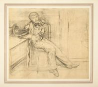 DEGAS : portfolio of 39 loose mounted prints, an incomplete collection in cloth portfolio, n.d.