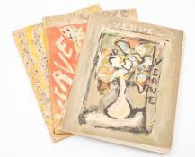 VERVE : an Artistic and Literary Quarterly - 3 PARTS, nos.3; 4; & vol 5, nos 17 et 18, illust, org.