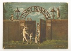 PARKER, B & N - Funny Bunnies : 12 colour plates, org. pictorial boards, oblong large 4to, lacks f.