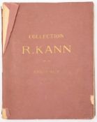 KANN, Rodolphe - Catalogue : Objets D'Art, 2 vols, 245 plates, org.