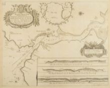 GREENVILLE COLLINS, C - ( Dartmouth ) : uncoloured sea chart, 56 x 44 cms, f & g, c1693-(1758).
