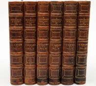FLETCHER, J.S - Picturesque History of Yorkshire : 6 vols, illust, org. half morocco, n.d. c1900s.
