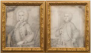 English School early 18th Century- A portrait of a young man; A portrait of a gentleman:- two,