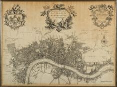 LONDON : A New Plan of the City of London, Westminster,