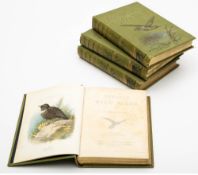 SWAYSLAND, W - Familiar Wild Birds : 4 vols, colour plates, org. pictorial cloth, 8vo, 1883.
