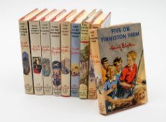 FAMOUS FIVE : Enid Blyton, three first editions and six other volumes, all cloth in d/ws (9).