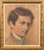 Attributed to Georgiana Margaret Zornlin [1800-1881]- A portrait of a young man:-,