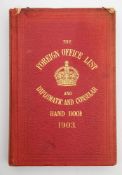 FOREIGN OFFICE LIST 1903 : maps, org. cloth, 8vo, 1903.
