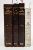 PEARSE, Colonel Hugh W [and others] - History of the East Surrey Regiments : 4 vols, illust, org.