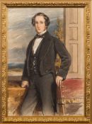 Charles Jones Basebe [1818-1880]- A portrait of a young man,
