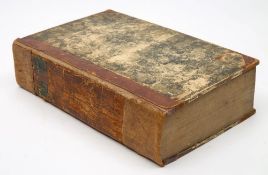 PLUTARCH'S Lives of the Noble Greekes and Romaines : [trans] by Thomas North, half calf rubbed,