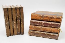 FLAUBERT, Gustave - Oeuvres Completes Illustrees : 12 vols, qrt. calf rubbed, 4to, Paris, 1924.