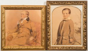 Francois Theodore Rochard [1798-1858]- A portrait of George Sheppard [1773-1855]:-,