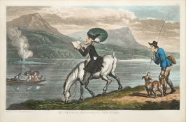 ROWLANDSON, Thomas : Dr Syntax - 11 hand coloured aquatints, attractively mounted and framed,