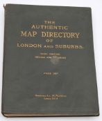 BAIN, James [edit] - An Authentic Map Directory of London and Suburbs : 191 maps, org.