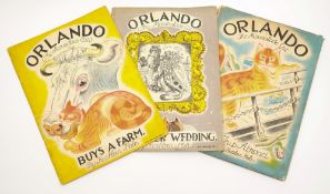 HALE, Kathleen - Orlando The Marmalade Cat : illust, org. pictorial boards in worn d/w, folio, 1939.
