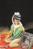 Roger Hall (20th Century) Original artwork for the book cover 'Sayonara', by J A Michener:,