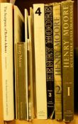 MOORE, Henry : Sculpture and Drawings - 4 vols, illust, cloth in d/w, 4to, Percy Lund, 1957, 65,65,