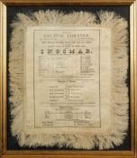 SILK THEATRE PROGRAMME : with fringe edges, 340 x 400 mm [approx], The Royal Lyceum Theatre,