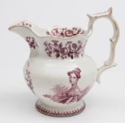A Read & Clementson pottery commemorative jug: for the proclamation of Victoria,