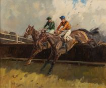 * Pieter Biegel [1913-1987]- The Tally-Ho Hunter's Chase, Lingfield, 20th February,