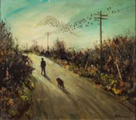 * W G Bell [20th Century] - The Migrants:- signed BELL bottom right oil on board 43 x 48cm.