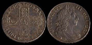 William III (1694-1702) half crown, 1798: 'Decimo' 15.3g, S.3494.