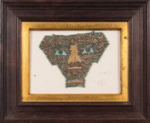An Egyptian faience beaded death mask: probably Ptolemaic period,