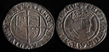 Henry VIII (1509-47) hammered silver groat: second coinage, second bust, 2.8g.