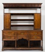 A late 18th Century oak dresser:,