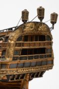 A fine Admiralty dockyard style model of a Queen Anne period ninety gun second-rate ship of the
