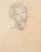* Percy Wyndham Lewis [1882-1957]- Portrait of Augustus John:- signed and dated 1932 lower left,