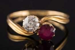 An 18ct gold,