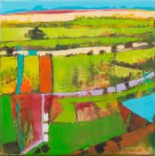 * Paul Cain Smith [Contemporary]- Field patterns:- signed bottom right oil on canvas 24.5 x 24.
