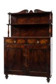 An early 19th century mahogany chiffonier:,