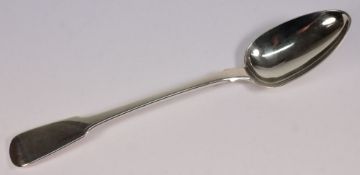 A George III silver fiddle pattern basting spoon, maker Soloman Hougham, London, 1816: 30.