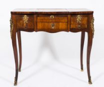 A late 18th century French kingwood, satinwood,