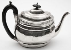 A George III silver teapot, maker G.