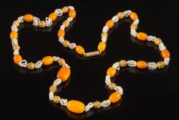 A natural baltic amber bead,