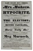 MOVING PANORAMA - A theatrical playbill dated June 2nd, 1825:,
