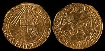 Elizabeth I (1558-1603) a hammered gold Angel: fourth issue (1578-82), mint mark sword, 5.0g. S.