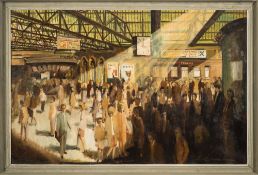 * W G Bell [20th Century] - Glasgow Central signed BELL bottom right further signed,