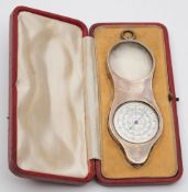 An Edward VII silver mileometer, maker William Edward Hurcombe, London, 1907: initialled,