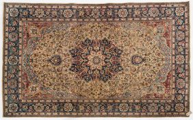 A Kirman rug:,