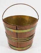 A similar elliptical bucket:, with central triple banding, 37cm (1ft 2 1/2in) across.